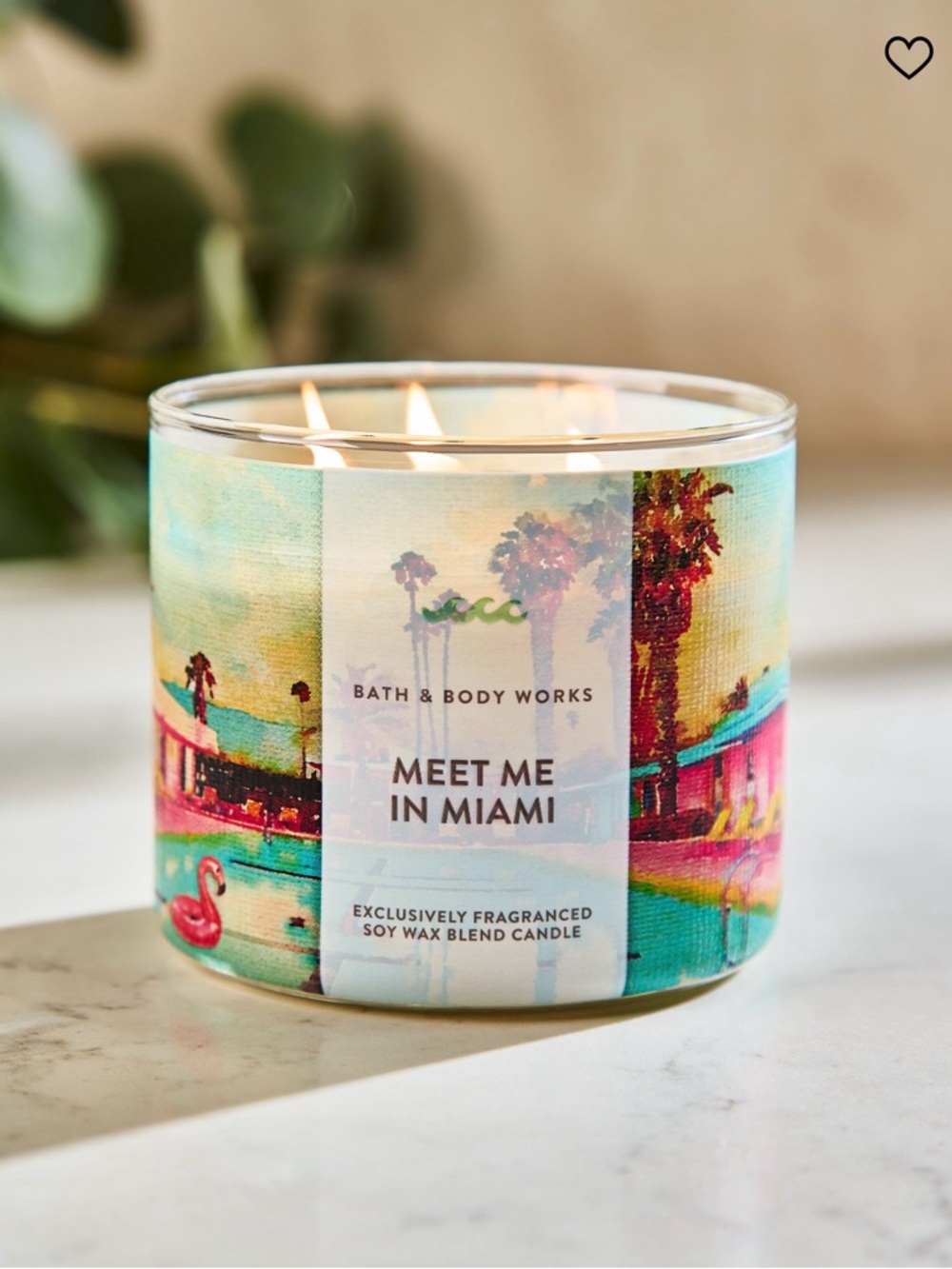Bath & Body Works Meet Me in Miami 3-Wick Candle